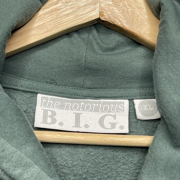 The Notorious B.I.G. Biggie Smalls Hoodie XL Green Multicolor Graphic - Picture 3 of 6